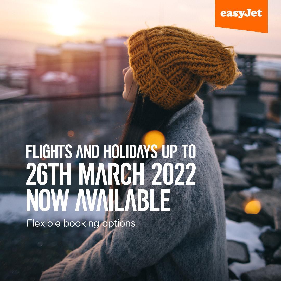 easyJet puts winter 2022 on sale early